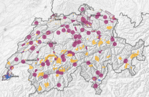 Official Swiss Drone Map (GeoAdmin / FOCA) Official FOCA Swiss Drone Map showing restricted flying zones and wildlife reserves in Switzerland